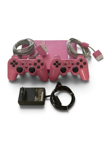 Console playstation ps2 rosa - console,